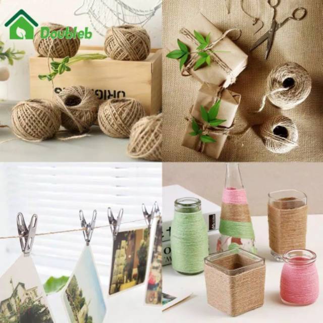 

DIY 1 rol Tali Rami 30M Tali goni gantungan foto / perapatan kreatif craft edukasi kerajinan Tangan