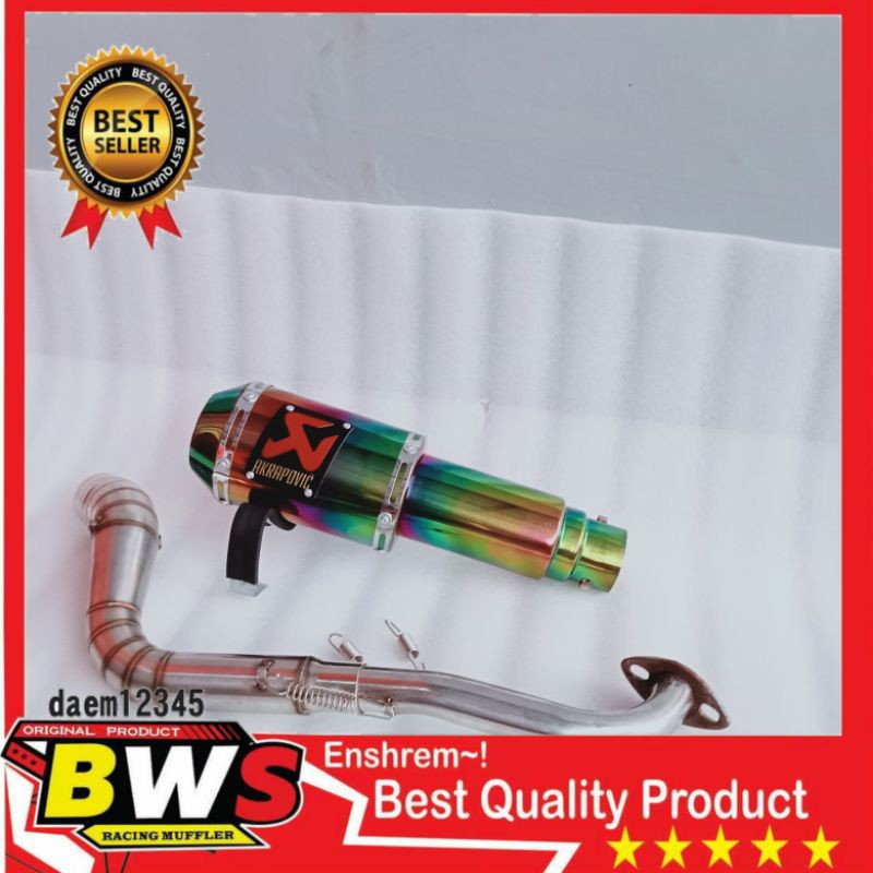 Knalpot akraprovic GP lorenzo pelangi aerox 155cc,aerox 155 vva