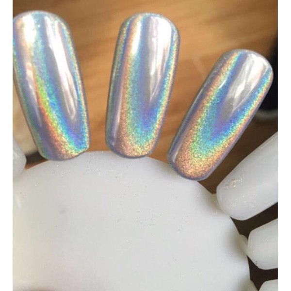 Nail powder chrome nailart / hologram kuku bubuk