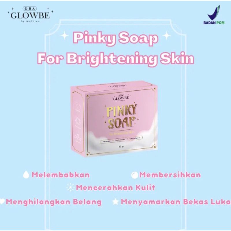 [Free Gift] Pinky Soap For Brightening Skin Glowbe.beauty Bpom