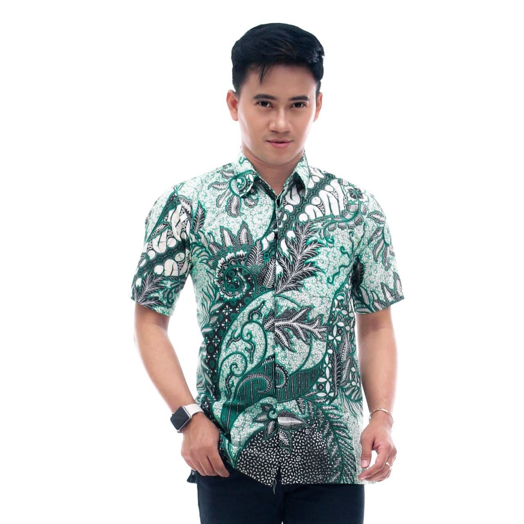 GROSIR BATIK MURAH PEKALONGAN | NEW ARRIVAL DISTRO BATIK PRIA SOGAN HRB026 BATIK IPNU HEM PRIA