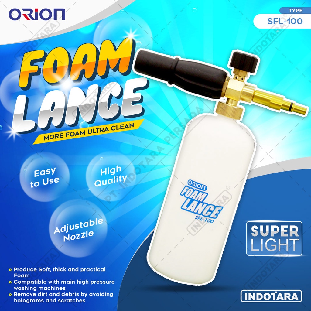 Foam Lance Snow Wash Jet Cleaner Orion - SFL100 for Superjet100