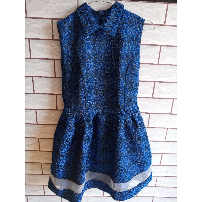 dress brokat / baju pesta