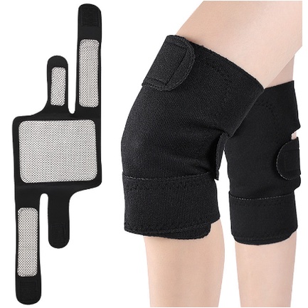 1 Pair 2Pcs Sabuk Terapi Lutut Magnetik Deker Pelindung Pemanas Lutut Theraphy Self Heating Knee Pad Berkualitas