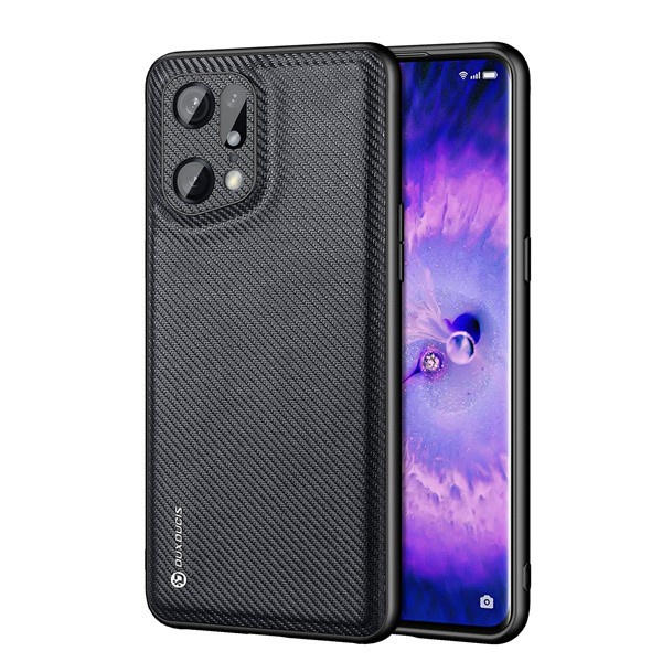 OPPO FIND X5 PRO COVER DUX DUCIS FINO NYLON SOFT CASING ORIGINAL SILICONE SOFTCASE - BLACK