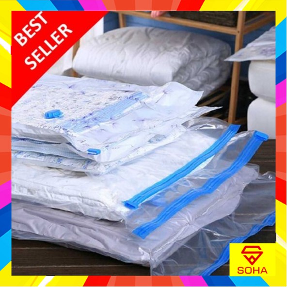 SOHA VB-02 80 x 100 CM Plastik Vakum Baju Plastic Vacuum Storage Compression Clothes Laundry