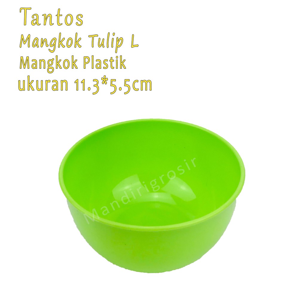 Mangkok plastik * Mangkok Tulip L * Hijau *5163