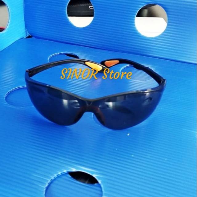 Kacamata Safety Fashion sangat HITAM Las Gerinda Tanpa Tali Kacamata Safety Black
