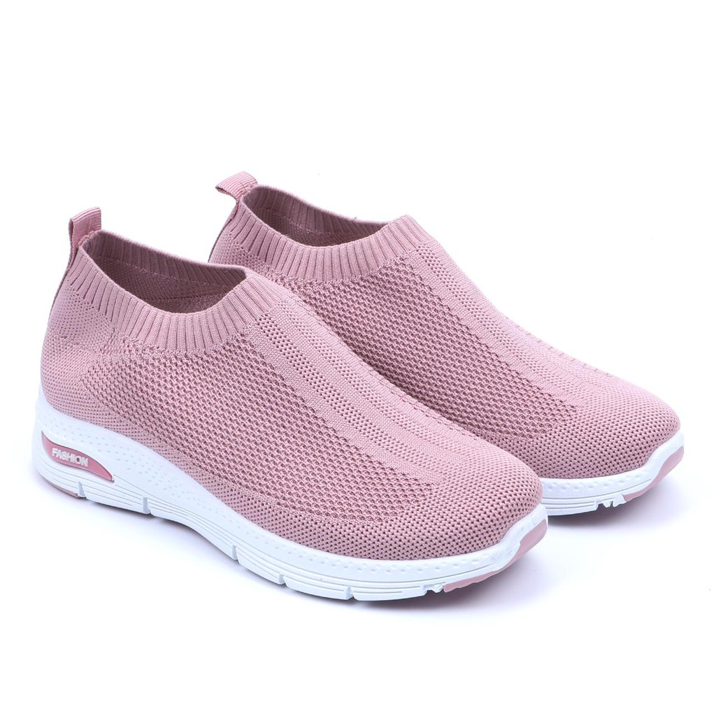 [GROSIR][COD] SEVEN_DAY SEPATU RAJUT WANITA OLAHRAGA TANPA TALI KANVAS SHOES FZ-F23