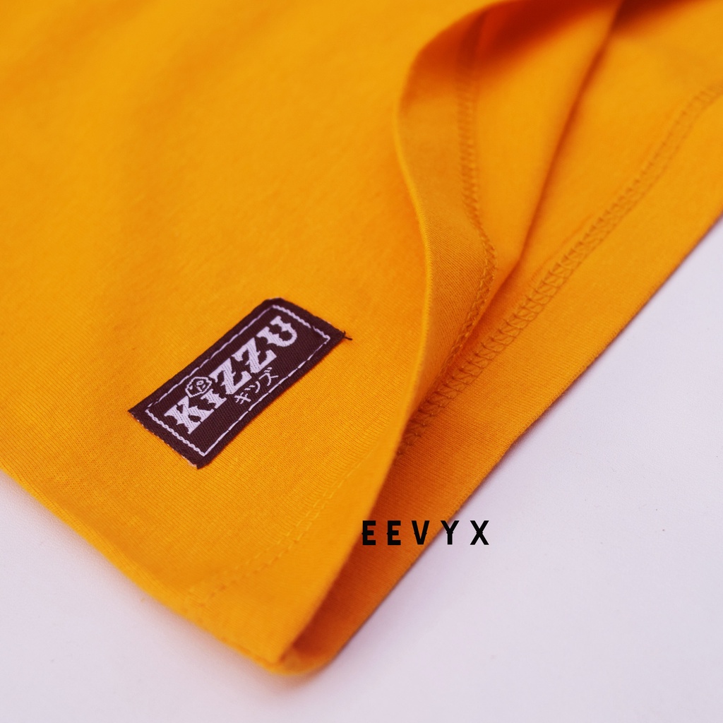 Kizzu Baju Kaos Distro Anak Laki Laki Umur 1-12 Tahun Bahan Cotton - Galaxy Mustard - Eevyx Store