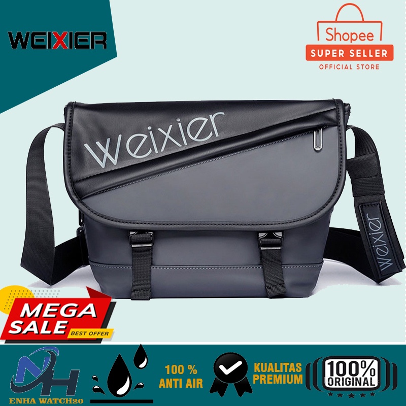 WEIXIER D230 Tas Selempang Slempang bahu Pria Laki Cowok Cewek Perempuan Wanita Kekinian Remaja dist