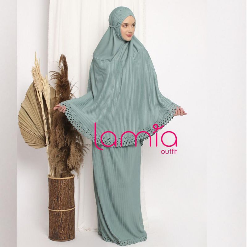 PROMO MUKENA LAMIA OUTFIT Premium COD NEW