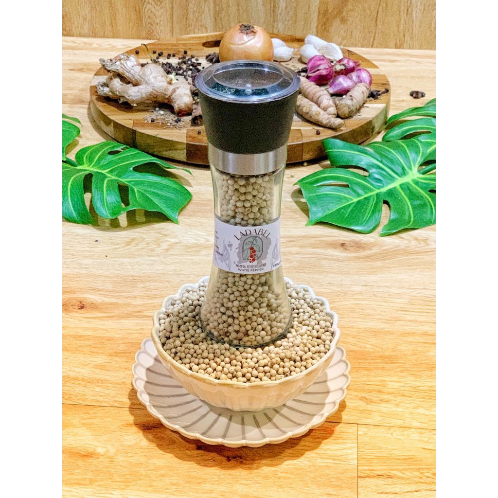 LADABEL - LADA PUTIH  + BOTOL LADA GRINDER