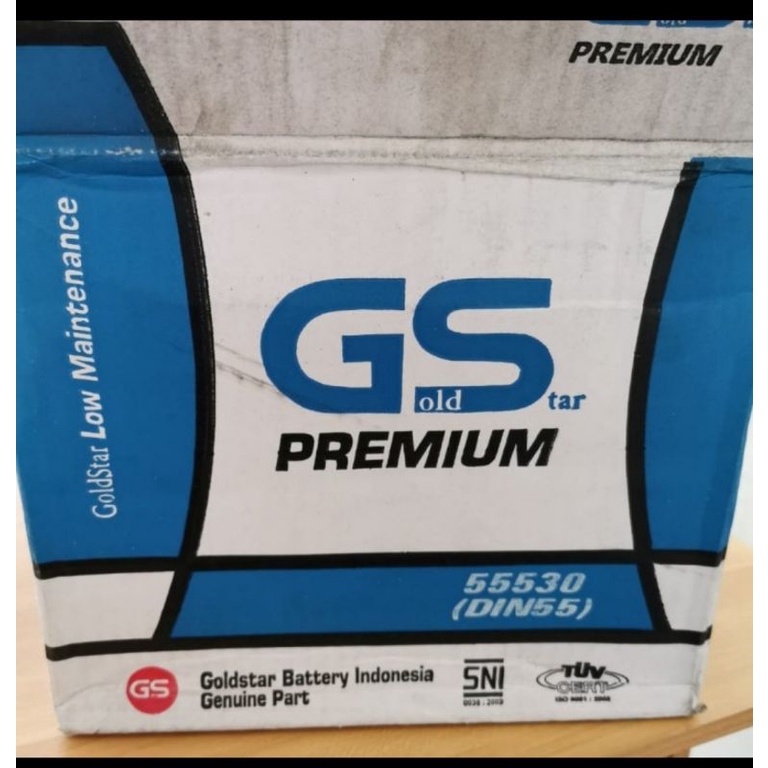 aki batere mobil inova reborn bensin Gold star GS Premium DIN 55 GS 55530 GS 55559