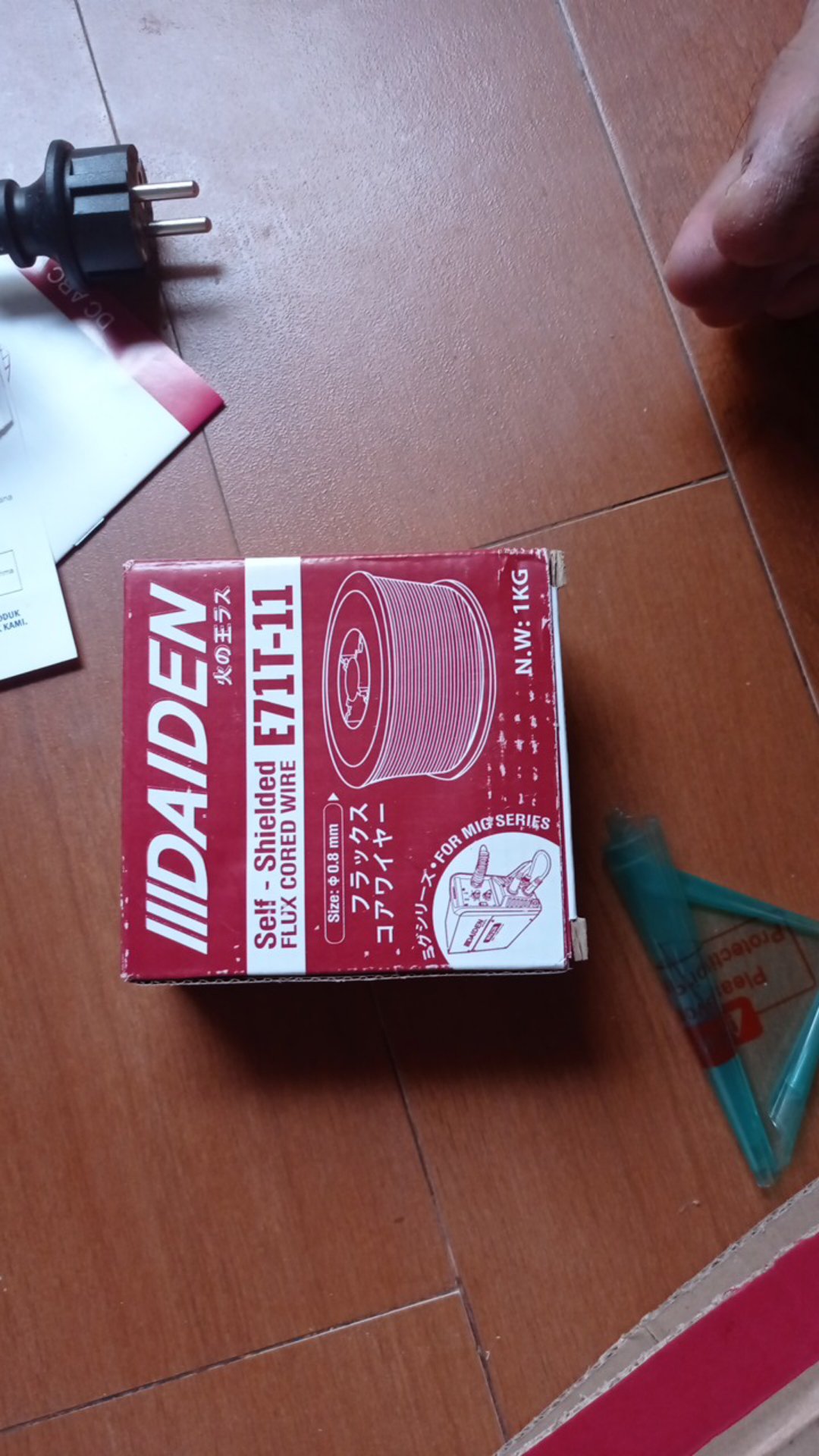 Daiden Kawat Las Flux Core 0.8 Mm Gasless Gas Less Mig Tanpa Gas Co E71t-11 E 71 T - 11 1kg Besi