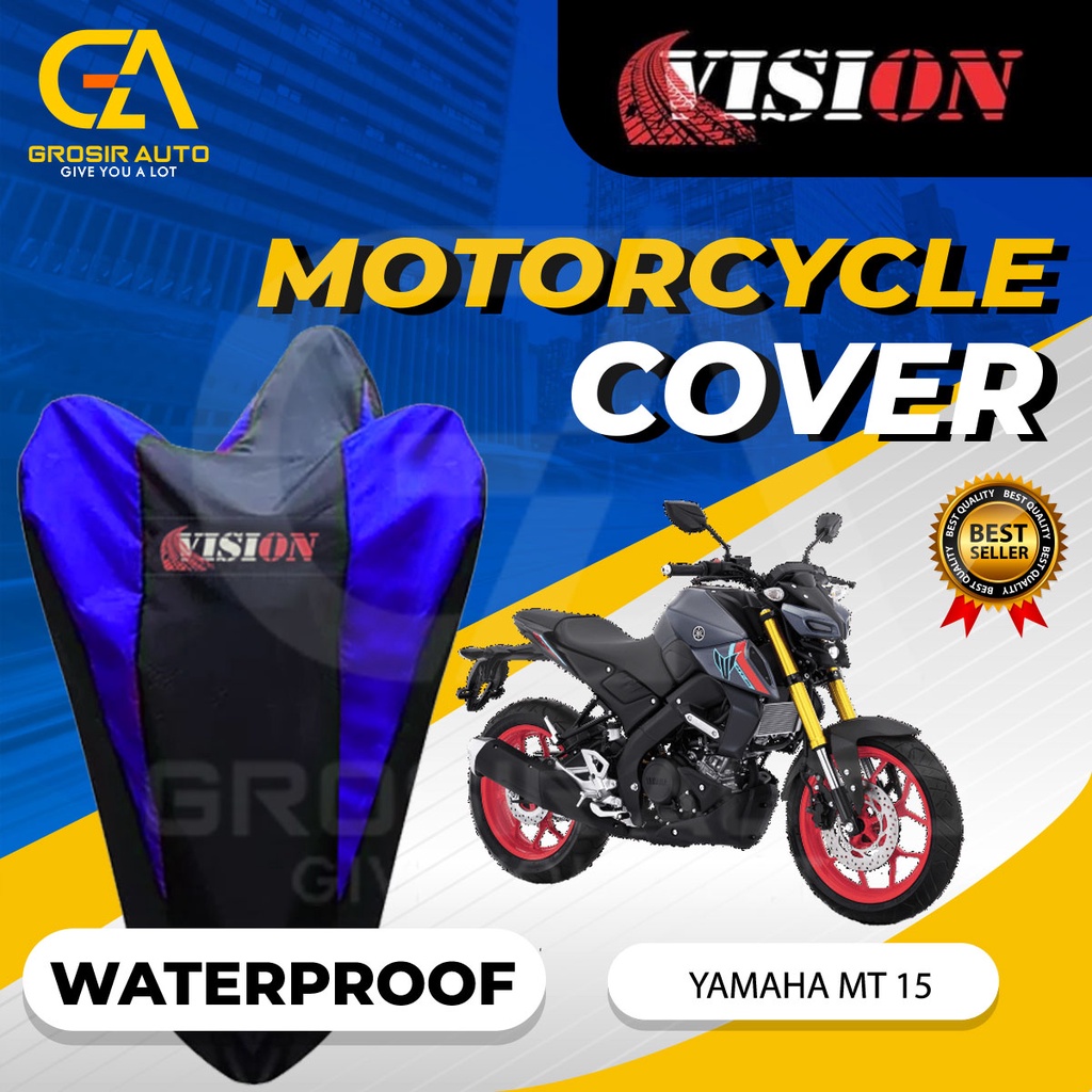 Sarung Motor MT 15 Anti air Vision / Cover Selimut Penutup Sarung Mantel Motor Vision