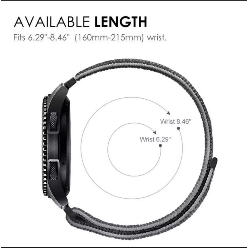 Tali amazfit gts 20mm Woven Nylon Loop