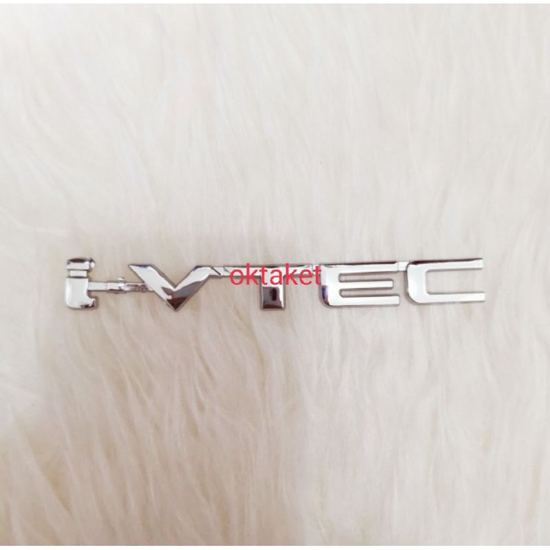 emblem I-vtec chrome mobil universal