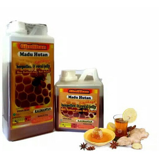 

Madu Hutan Beepollen & Royal Jelly Kalimantan Goliban 500gr ASLI