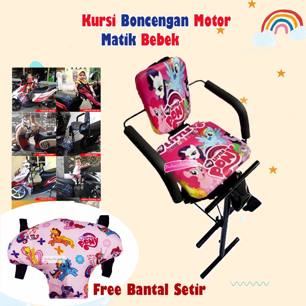 [Free Bantal Stang Motor] Boncengan anak kursi bonceng anak di motor lengkap