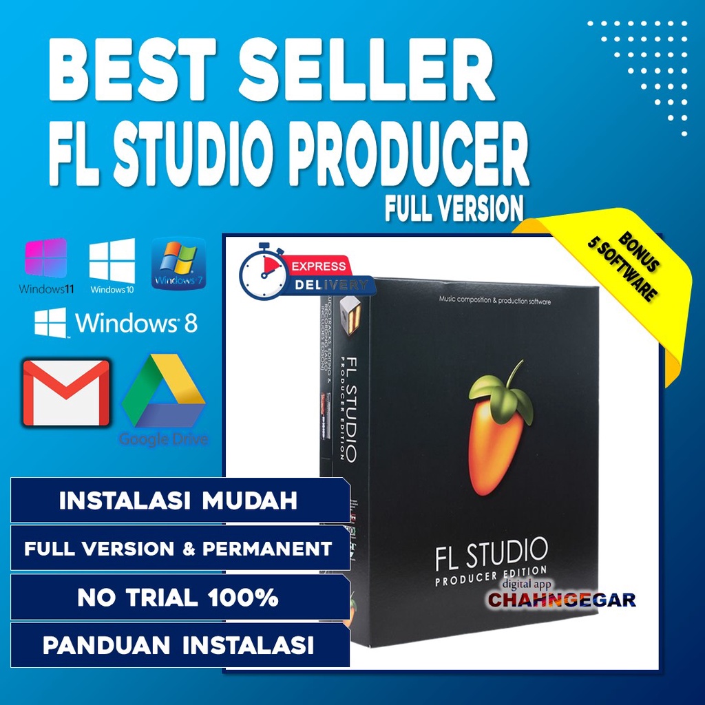 FL Studio 24.1.1 Producer All Plugin Edition Software Ableton Live audio editing alat professional seperti Mixer, equalizer, instrument