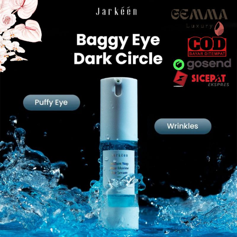 (GOSEND/COD) JARKEEN INSTAN NAP BLUE MARINE EYE COLLAGEN SERUM - PUFFY EYE , WRINKLE TREATMENT AND DARK CIRCLE | KRIM MATA