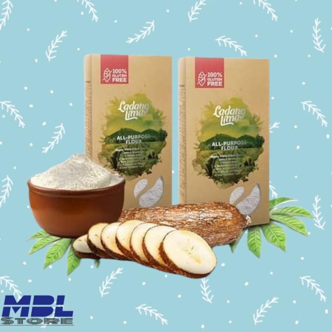 

Ladang Lima Glutten Free Tepung Serba Guna Tepung Mocaf 1 kg