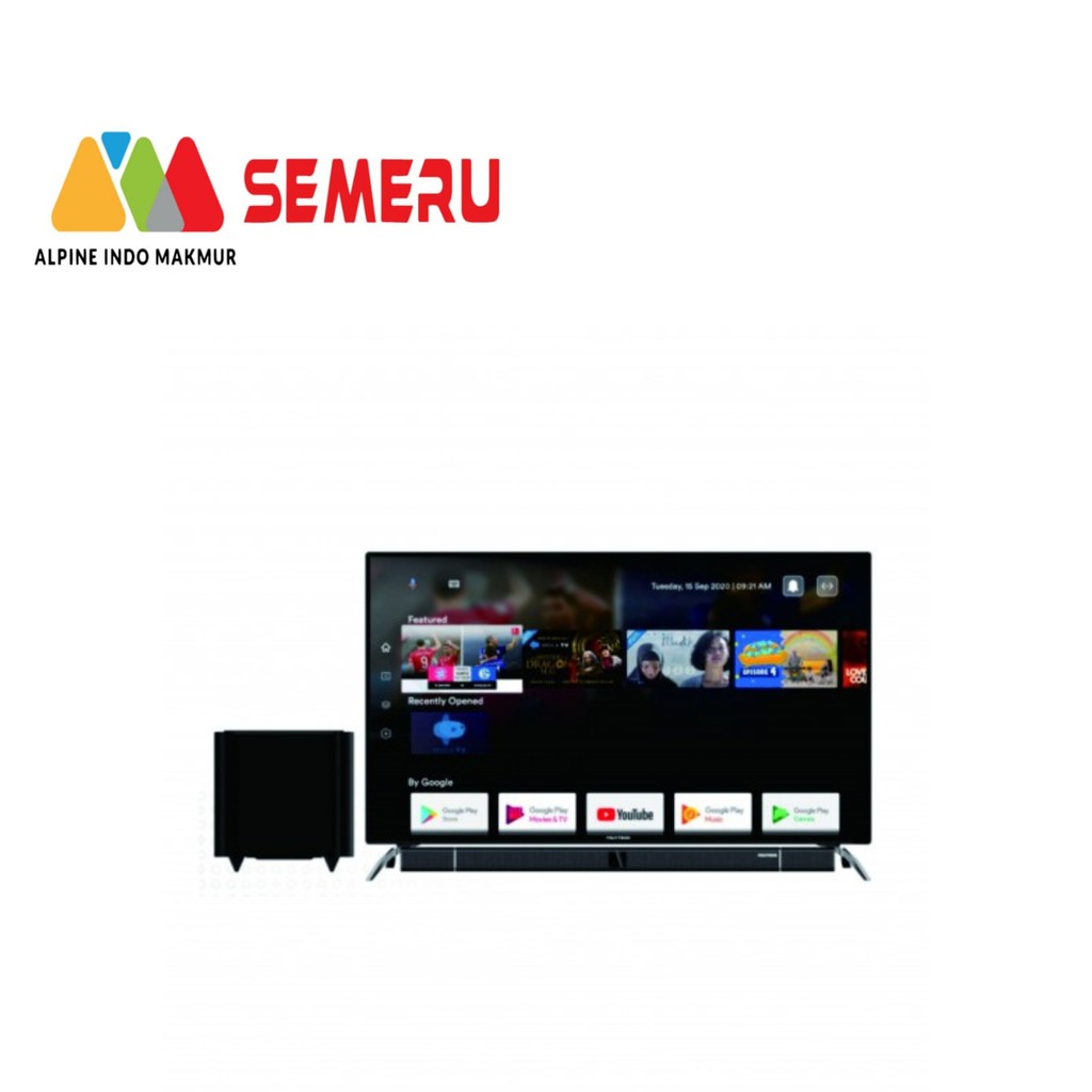 POLYTRON 4K SMART UHD 50" + SOUNDBAR PLD-50BUA8859 W (KHUSUS MAKASSAR)