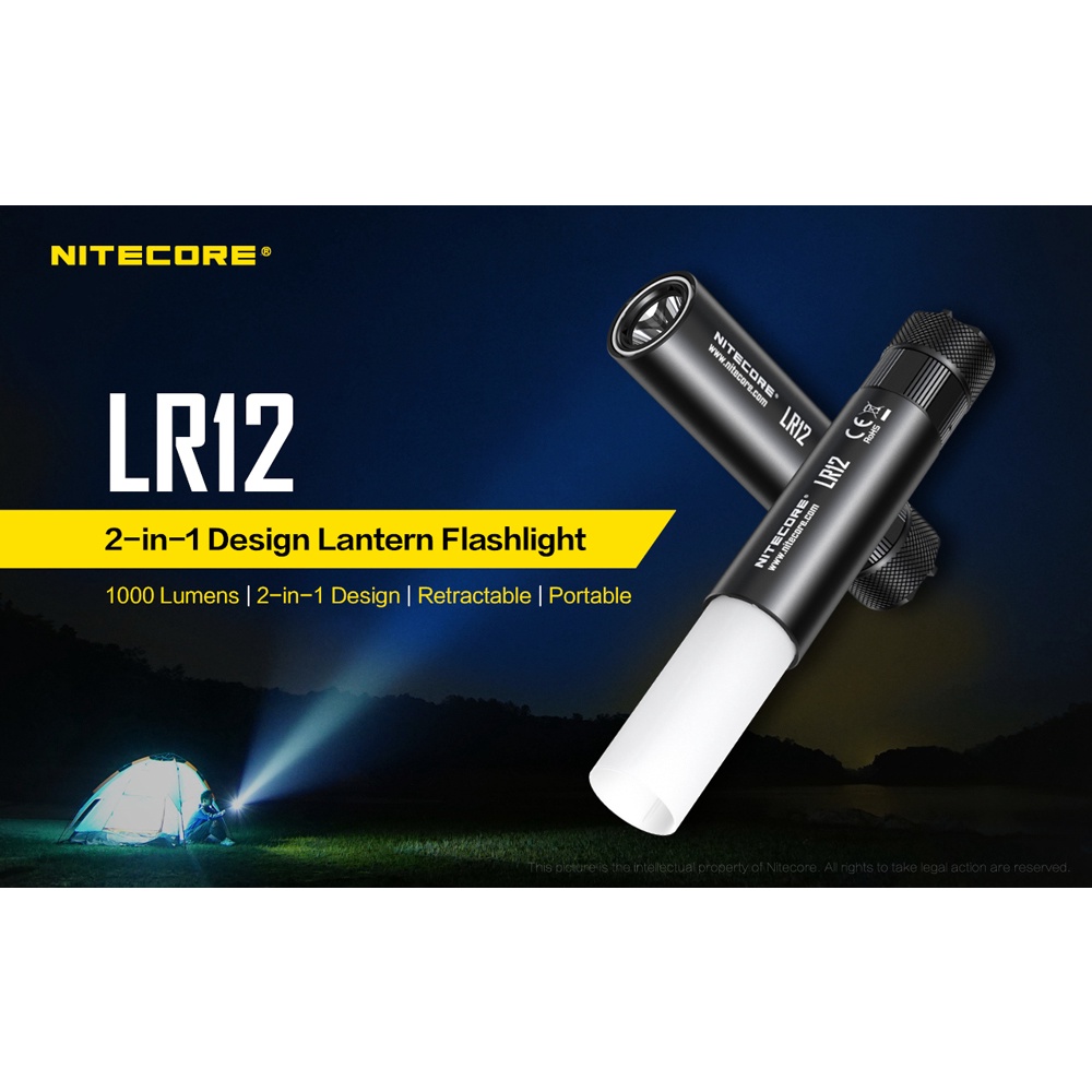 Nitecore Senter Led 2in1 Senter LED Superterang Design Lipstick CREE XP-L HD V6 1000