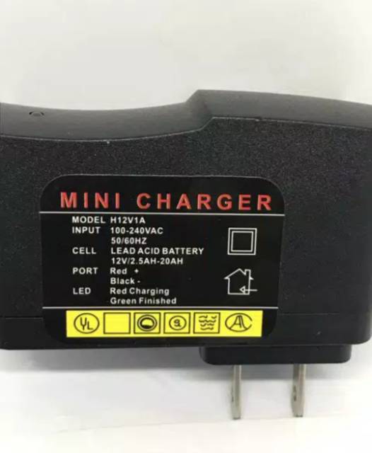 Tester Charger Aki Accu Dan Adaptor Lampu Tester 12V 1A