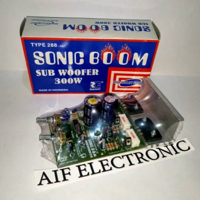 Kit Amplifier Subwoofer 300W SONIC BOOM type 288