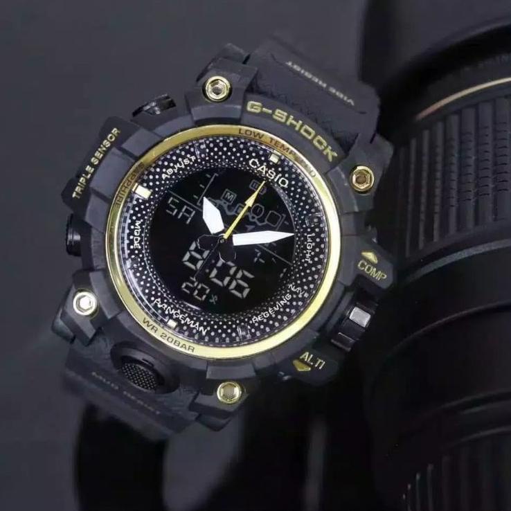 Kemasan Baru NEW  JAM TANGAN PRIA GSHOCK CASIO RANGERMAN BULAT GPRB DUAL TIME 453