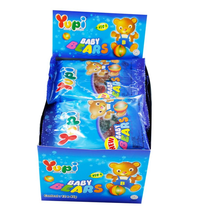 

Permen Yupi Baby Bear Isi 12 pcs HHR1579