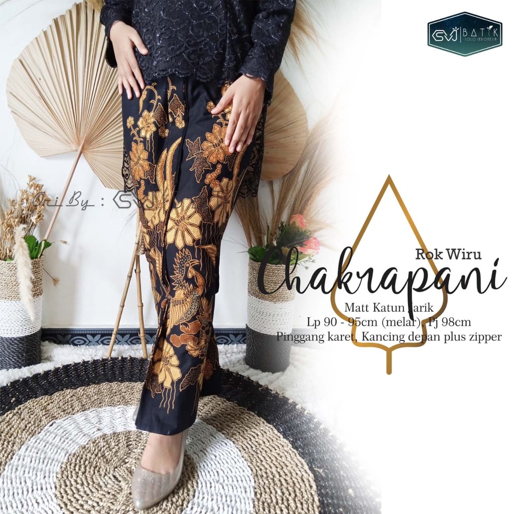 ROK WIRU SPAN PANJANG JARIK ROK BATIK KEBAYA  ROK BATIK PLISKET MOTIF BATIK SOLO SIDOMUKTI CHAKRAPAN