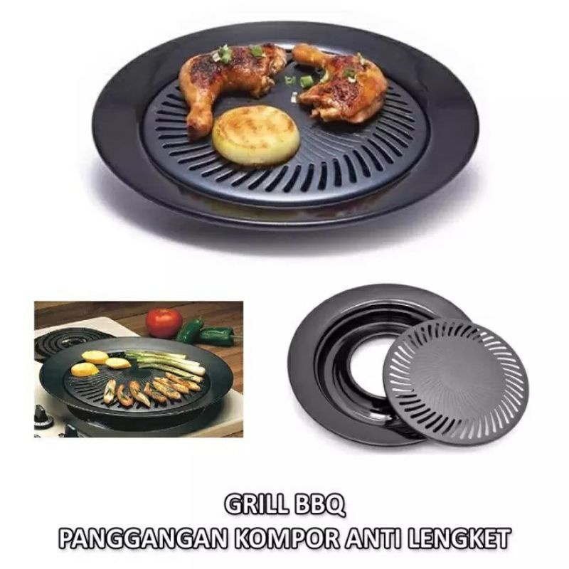 ULTRA GRILL PAN/GRILL PAN 32CM/PANGGANGAN BBQ/KOREAN BBQ/PANGGANGAN KOREAN BBQ/GRILL PAN BBQ