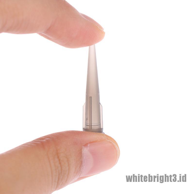 ❤White3 Warna Putih❤ Tt 30pcsset Jarum Ujung Runcing Untuk Dispenser Lem Solder