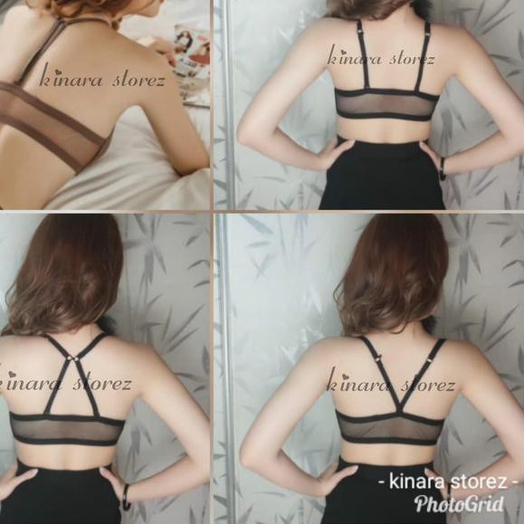 ✱ bra push up seamless multi fungsi tali silang bh open kait depan - Cokelat, 38 ➵