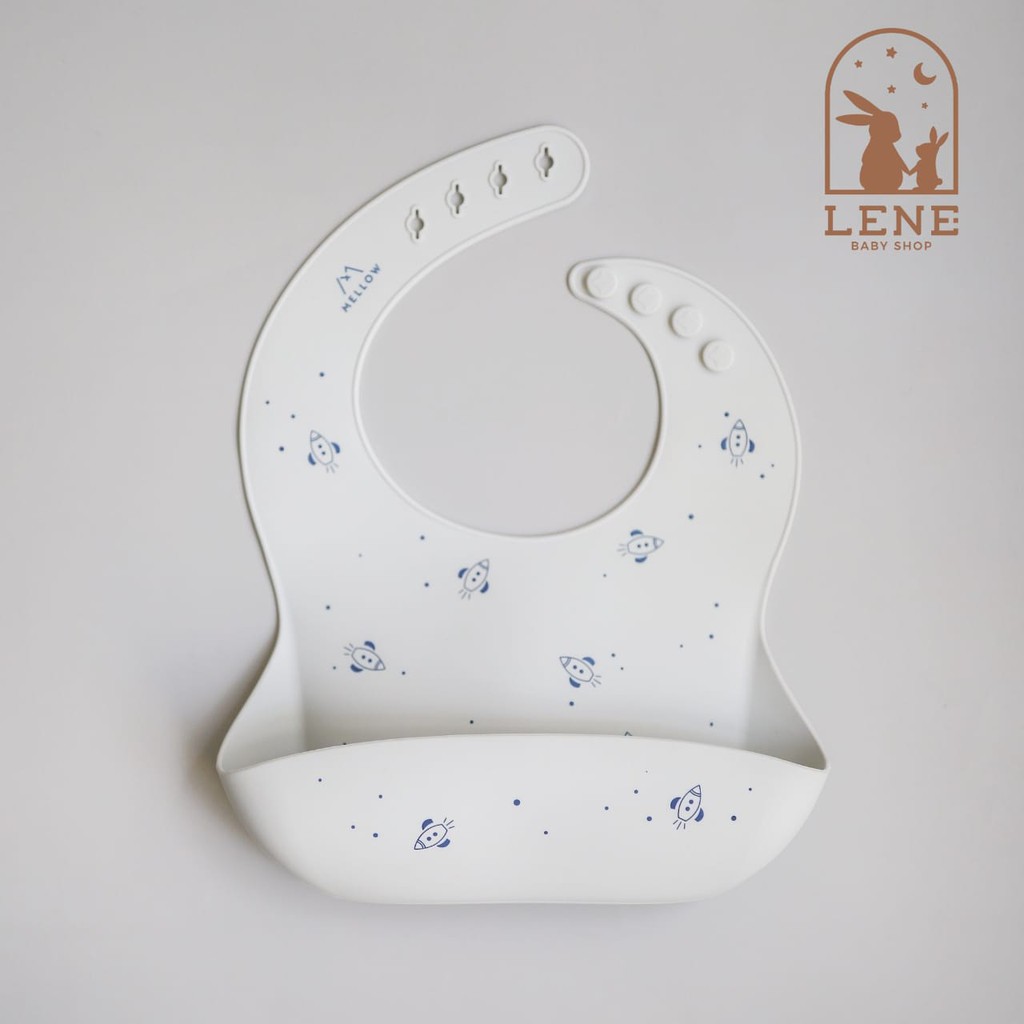 Mellow Silicone Bib Celemek Baby Import - Rockets