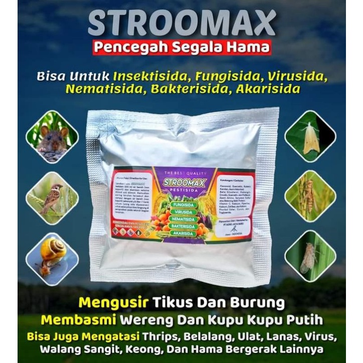 STROMAX(120 GRM)/INSEKTISIDA/FUNGISIDA/BAKTERISIDA/VIRUSIDA/NEMATISIDA/AKARISIDA/OBAT TANAMAN/OBAT T