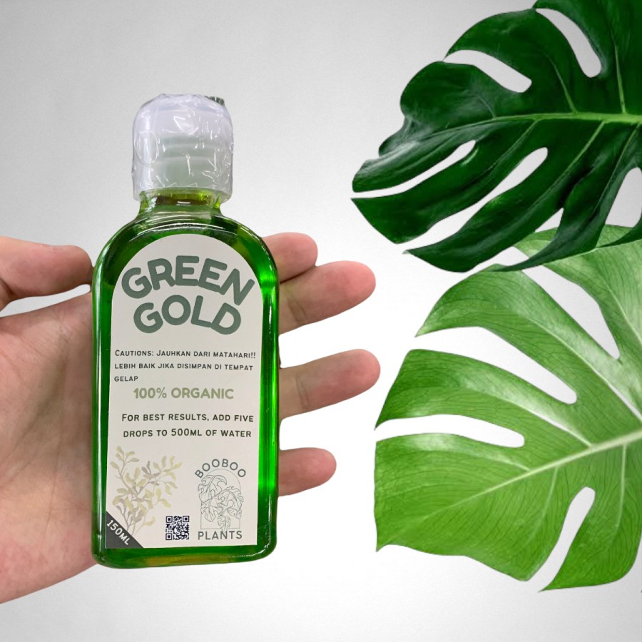 Booboo green gold Pupuk organik cair bahan rumput laut