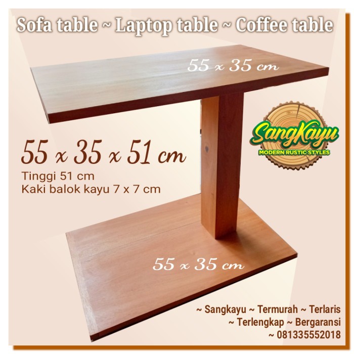 Meja sofa minimalis meja laptop side table Coffee table sofa table 002