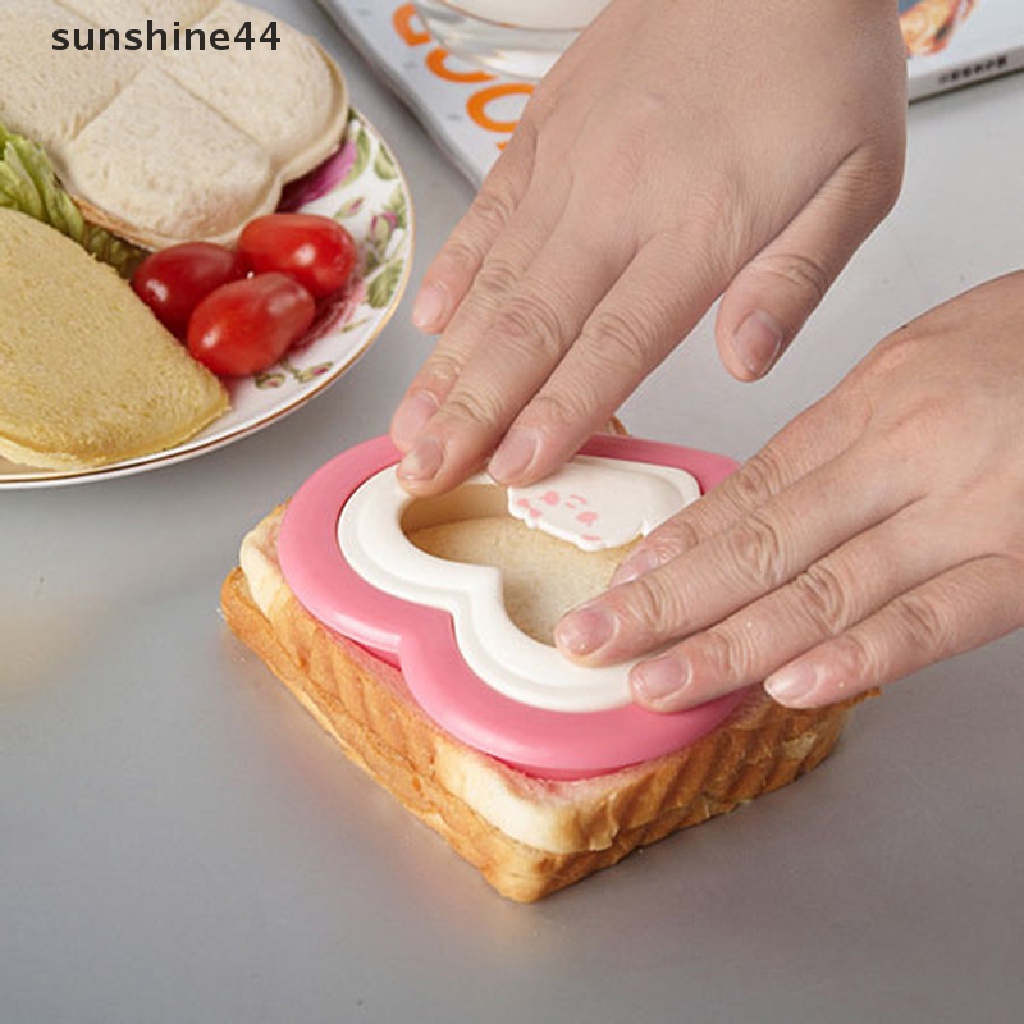 Sunshine Cetakan Pemotong Roti Sandwich / Kue / Cookie Bentuk Hati DIY