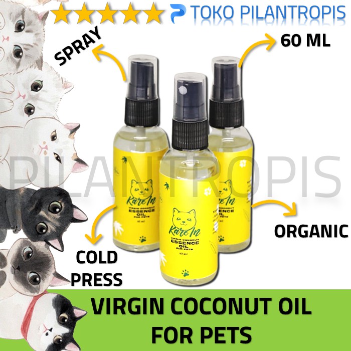 MINYAK KELAPA VCO VIRGIN COCONUT OIL SPRAY OBAT ANTI JAMUR GATAL SCABIES KUCING KELINCI ANJING AMPUH