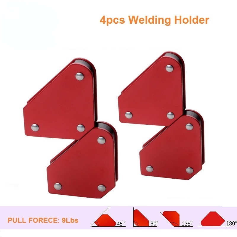 4PCS 25 Lbs 3 Inch Siku Magnet Mini Set Untuk Las -Siku Las-Arrow Magnetic Welding Holder