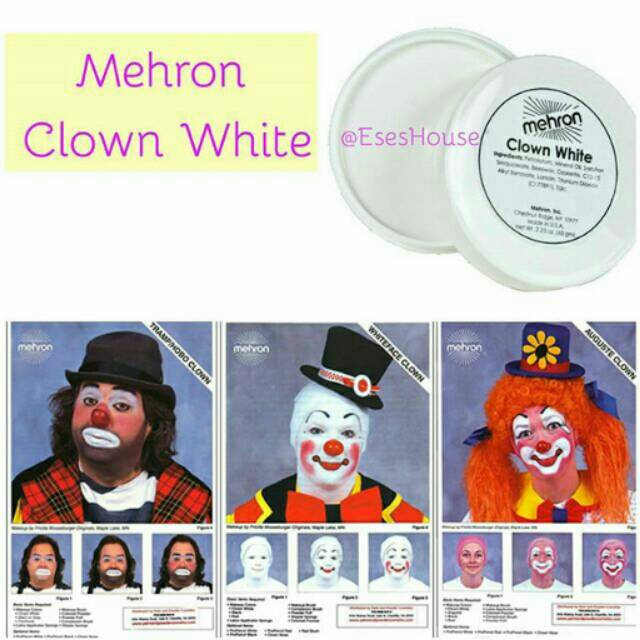 Mehron Clown White ( Makeup badut, pantomim, teater, rias karakter )