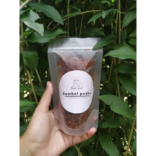 

sambel pedho buk shol wadah pastik klip berat bersih 150g