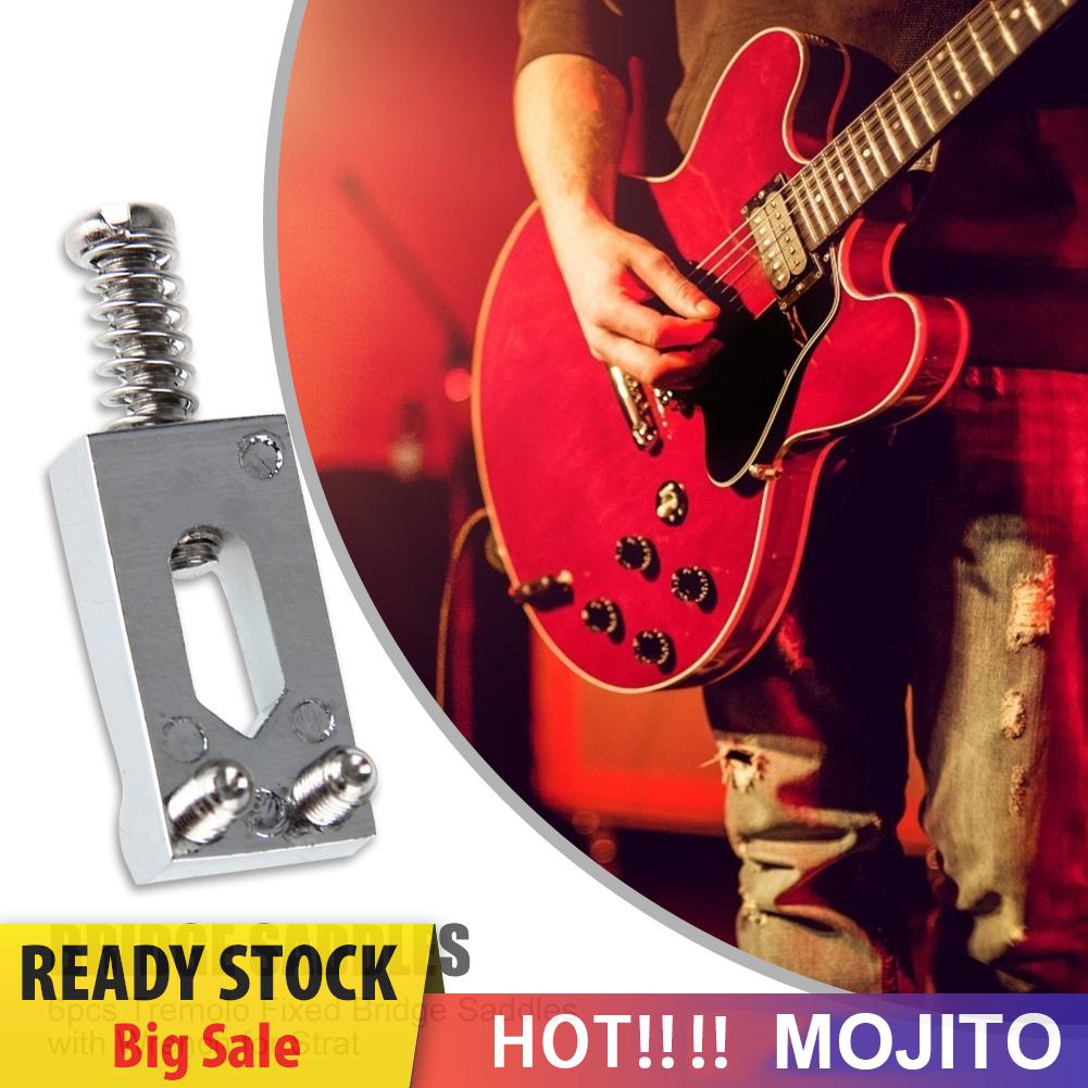 6pcs Saddle Bridge Tremolo Fixed Dengan Kunci Pas Untuk Gitar Elektrik Strat