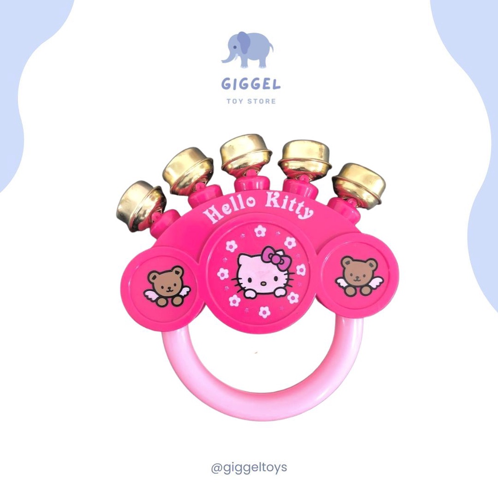 [ Giggel ] Kerincingan Bayi / Mainan Kerincingan Untuk Bayi / Baby Bell / Baby Teether Rattle Stick Gigitan Bayi BPA Free