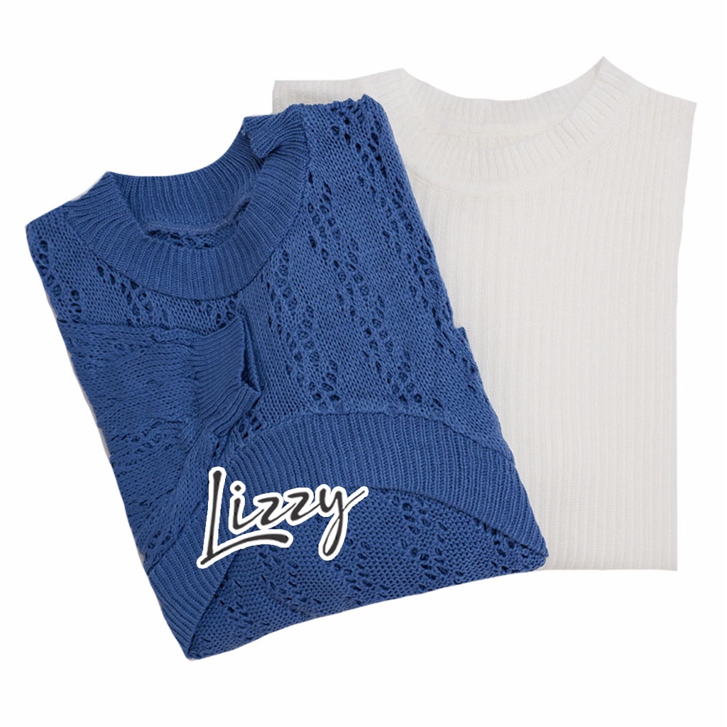 Lizzy - ONE SET FREYA PREMIUM-Off White - Denim