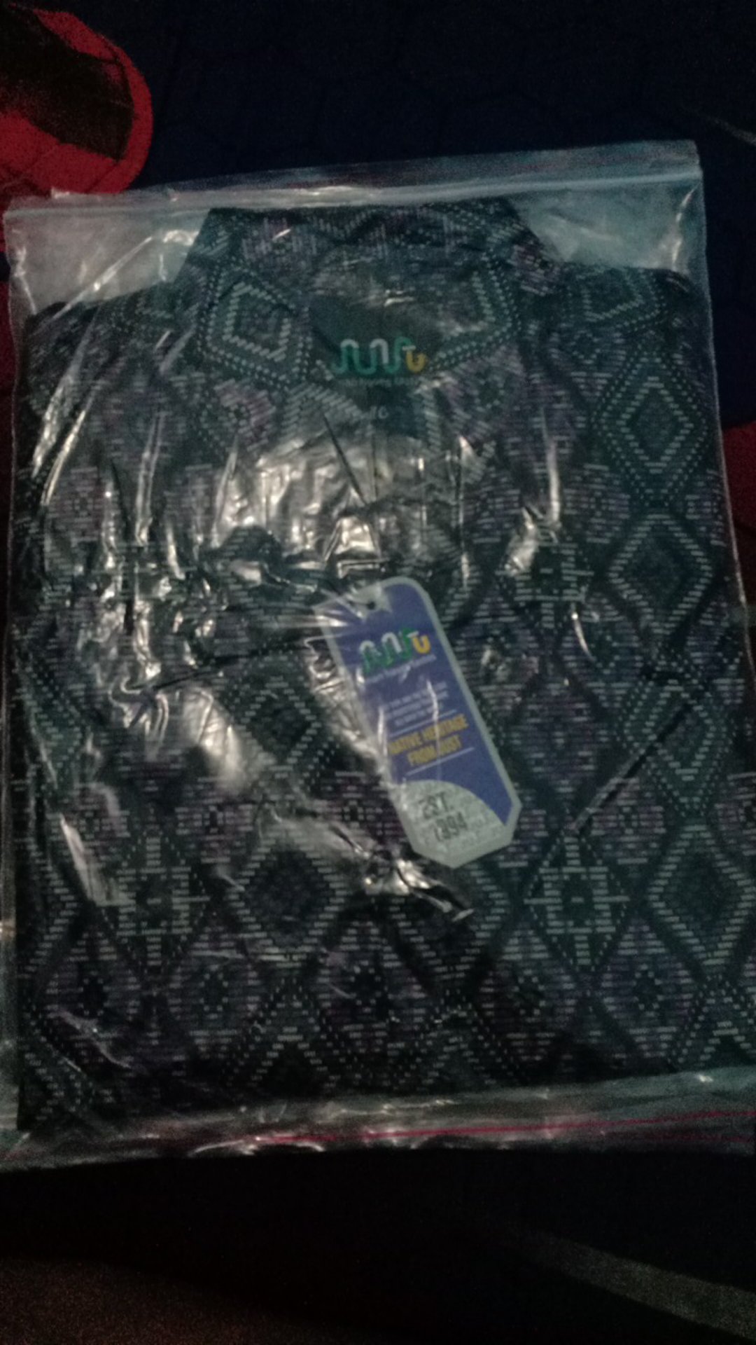 New Arrival Kemeja Batik Hitam Songket Lengan Panjang Pria Premium